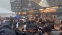 Crowds Rush Through Gates to Escape Storm at Messi's Inter Miami CF Presentation