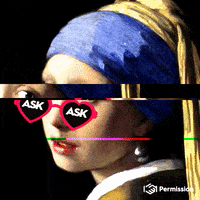 Girl With A Pearl Earring Nft GIF by PermissionIO