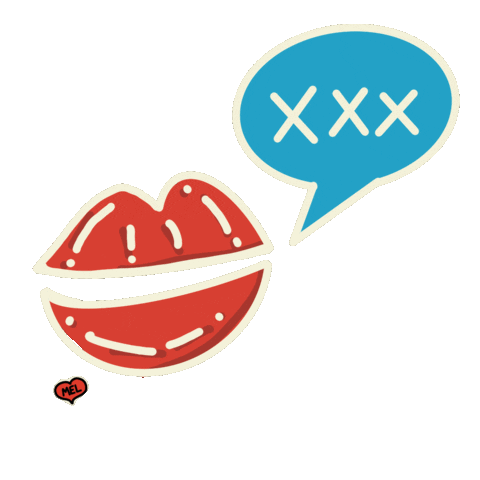 Lips Kiss Sticker