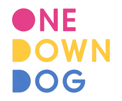 onedowndog logo yoga one day at a time colorful art GIF