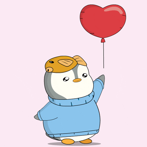 Love You Hearts GIF by Pudgy Penguins