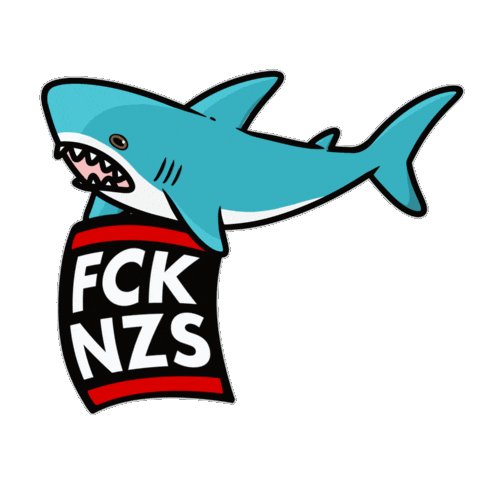 Blahaj Fck Nzs Sticker