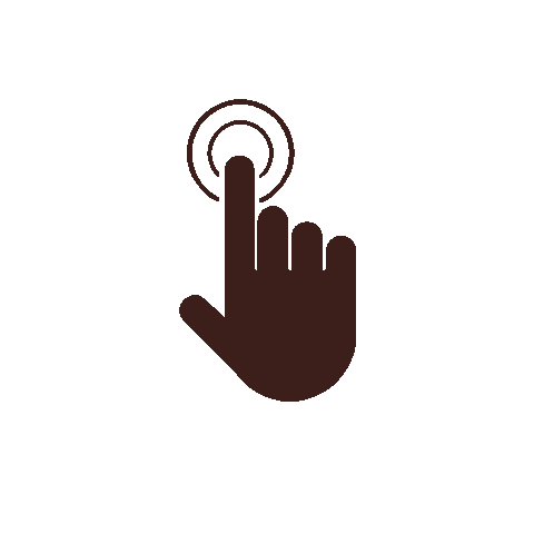 Hand Click Sticker by Camille Cosson Rédaction