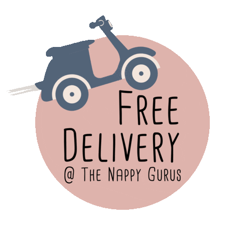 Free Delivery Sticker by The Nappy Gurus