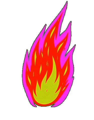 Fire Sticker by CATALINA ESTRADA