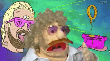 Prime Time Puppet GIF by United Wrestling Network