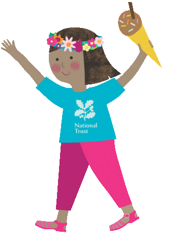 Ice Cream Girl Sticker by National Trust