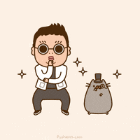 pusheen dancing