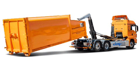 Sticker camion remorque orange 