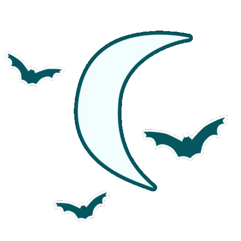 Halloween Moon Sticker by cbdMD