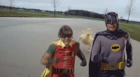 Batman-and-robin-running GIFs - Get the best GIF on GIPHY