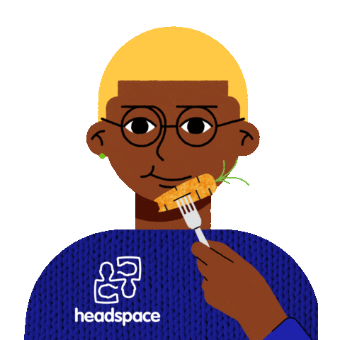 Mental Health Eating Sticker by headspace_aus