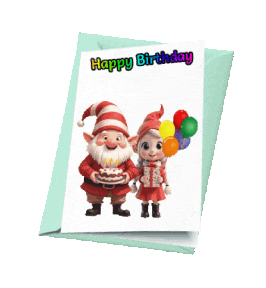 Happy Birthday Gnomes Sticker