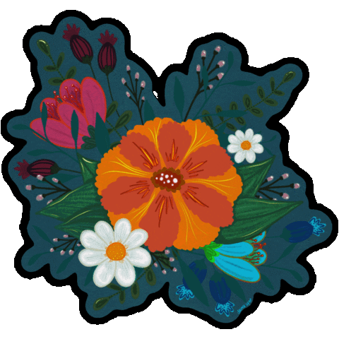 Flower Sticker