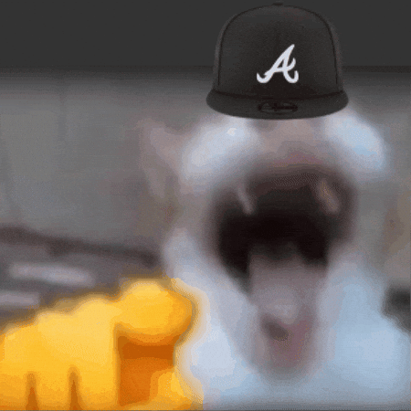 Atlanta Braves Laughing Cat GIF