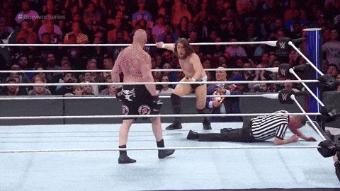 Giphy - Brock Lesnar Pain GIF by WWE