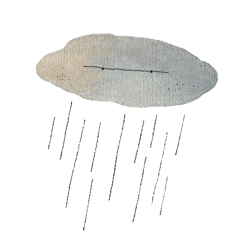 Raining Fall Season Sticker