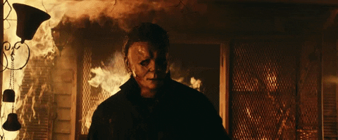 Michael Myers Fire GIF by Halloween - Find & Share on GIPHY