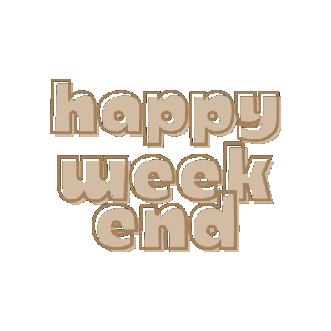 Happy Weekend Sticker by Natasja | WATZIJZEGT