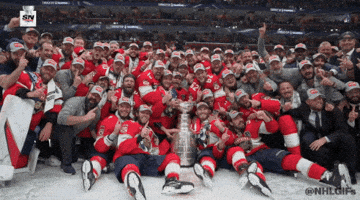 Happy Ice Hockey GIF by NHL