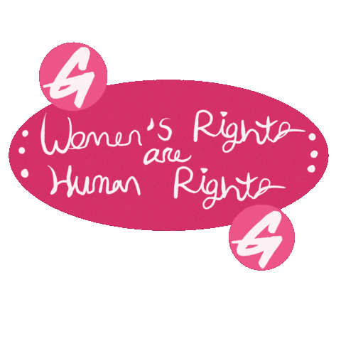 Womens Rights Feminism Sticker by Gritty in Pink