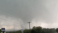 Large Funnel Cloud Spins South of Oklahoma City