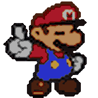 Mario Sticker By Gaming GIF