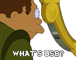 Hermes Conrad Futurama Sticker by HULU