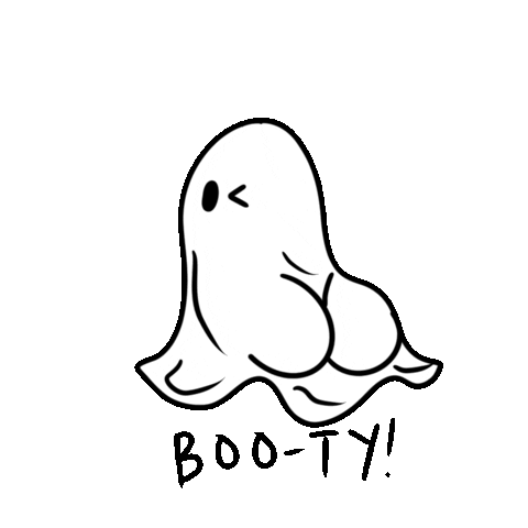 Ghost Booty Sticker