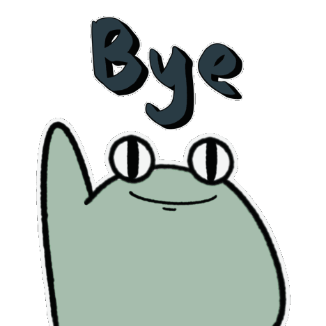 Bye Sticker