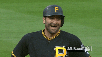 pittsburgh pirates laughing GIF by MLB