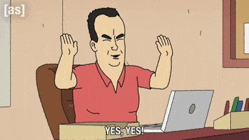 Home Office Yes GIF by Adult Swim