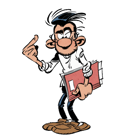 Gaston Lagaffe Sticker by Les Éditions Dupuis