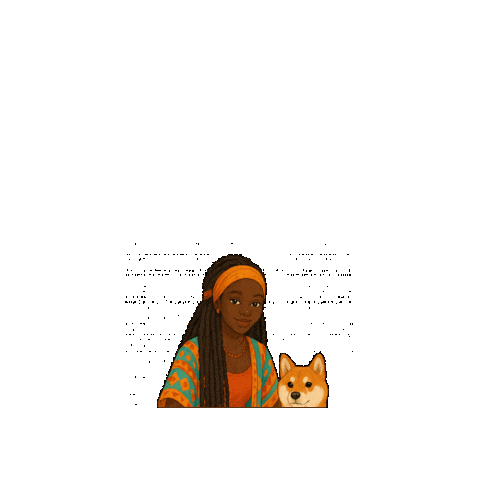 Shiba Dogmoms Sticker by Black Women Love Dogs