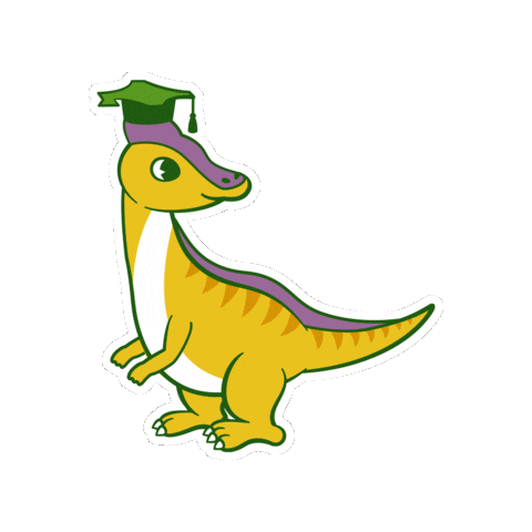 Dinosaur 恐竜 Sticker by International Student Recruitment Team, Hokkaido University