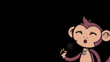 Singer Monkey GIF by Ren Kai