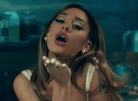 Blow Baking GIF by Ariana Grande