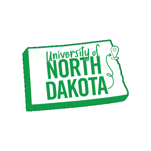North Dakota Hawks Sticker by University of North Dakota