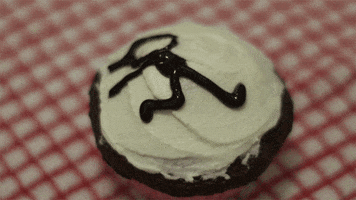 cupcake running GIF by Ashlyn Anstee