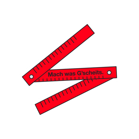 Zollstock Sticker by riedelbau