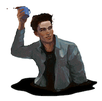 Wink Shrug Sticker