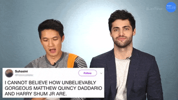 Matthew Daddario Thirst GIF by BuzzFeed