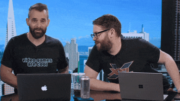 Over There Look GIF by Kinda Funny