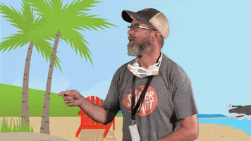 Happy On The Beach GIF by StickerGiant