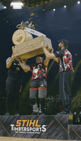 I Did It Winner GIF by STIHL TIMBERSPORTS®