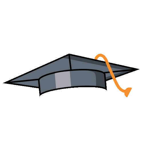 High School Graduation Sticker By Greatest Gif