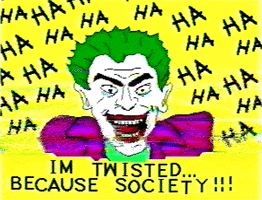 Why So Serious Joker GIF by MARK VOMIT