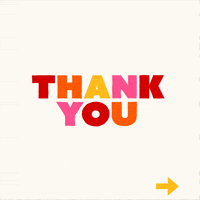 Thank U GIF by The Good Type Co