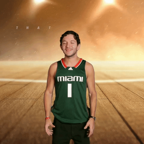 Miami Hurricanes GIF by Basketball Madness