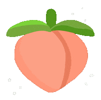 Fruit Peach Sticker by wearhuha